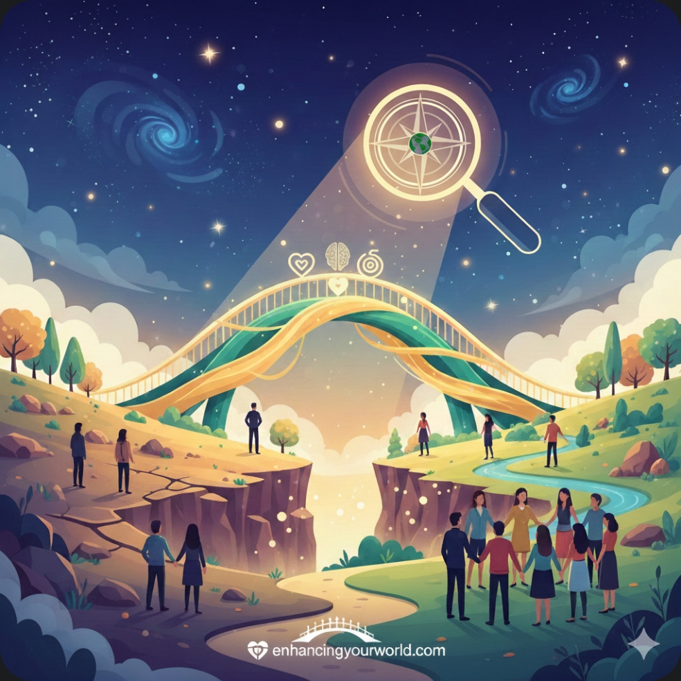 Bridging Realms: The Journey from Superiority to Authentic Unity