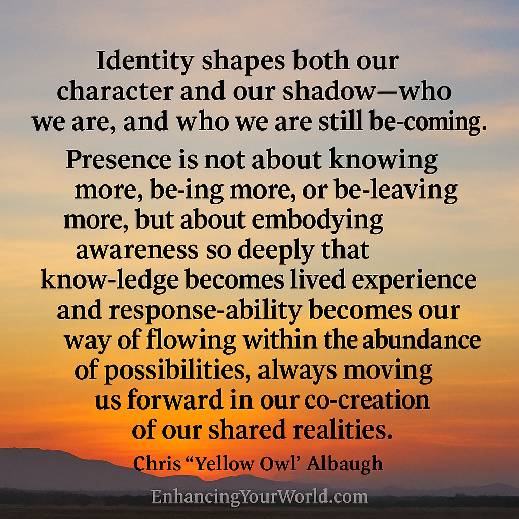 The Mystic and the Mirror: Identity, Presence, and the Shadows of Becoming