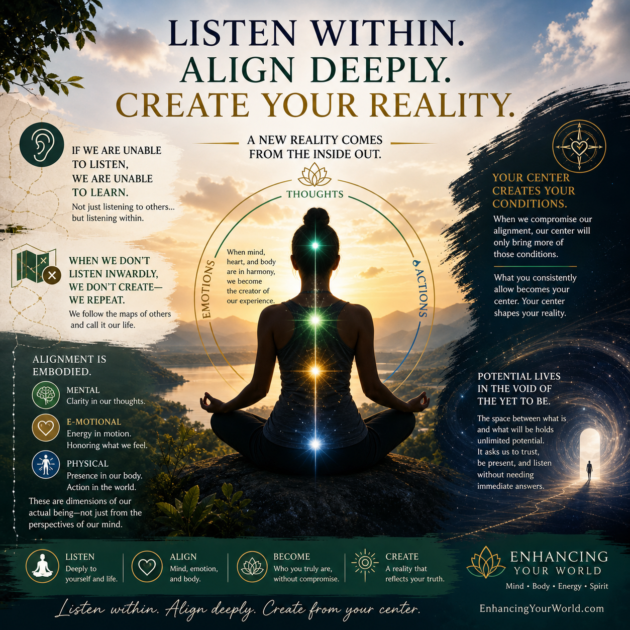 Listening, Alignment, and Creating Reality from the Inside Out
